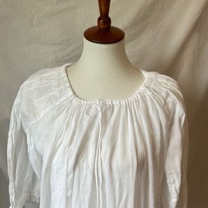 Organic cotton voile “midsummer” nightgown by Honeydove OS